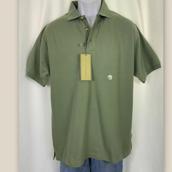 NATURAL LIFE Other - Mens Naturalife Size Small Sage Green Knit Short Sleeves Polo Golf Shirt NWT